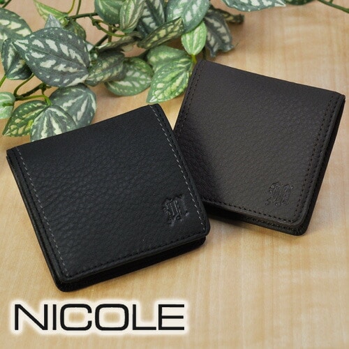 ニコル NICOLE メンディIII コインケース 7308006(7305606) 1.ブラック 10x10 メンズ