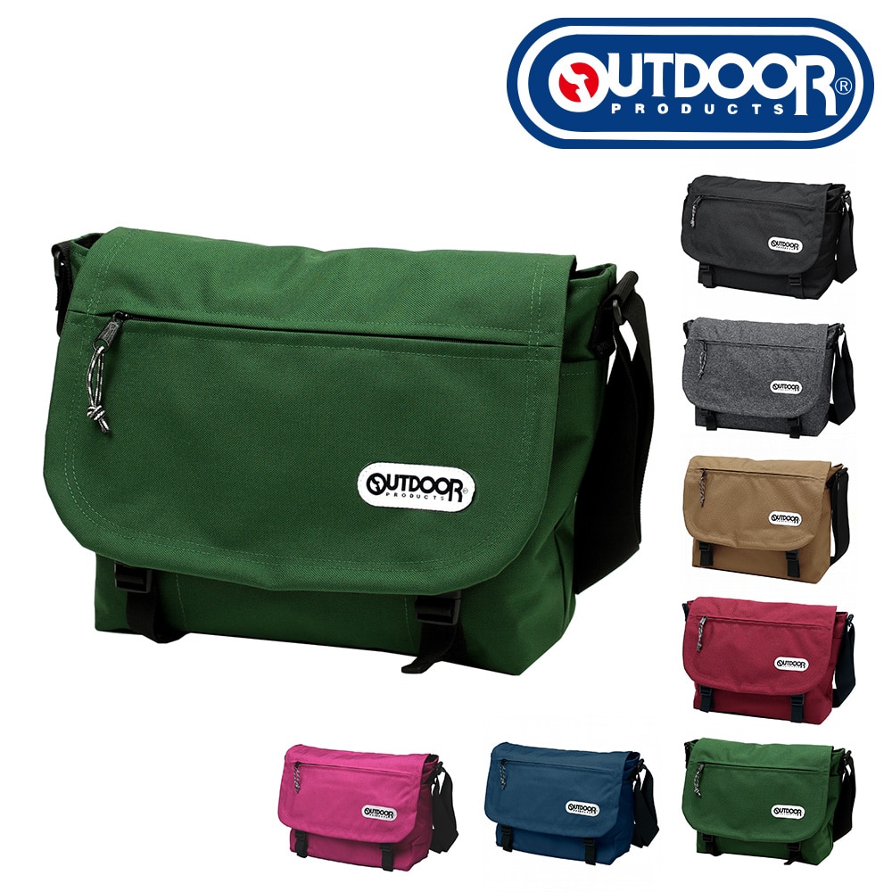 アウトドア プロダクツ OUTDOOR PRODUCTS フラップショルダーバッグ 62031 5.グリーン 50x50 メンズ