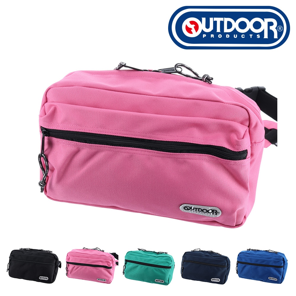OUTDOOR PRODUCTS ミニショルダーバッグ コーデュラナイロン 62319 33x36 2.ライトピンク メンズ