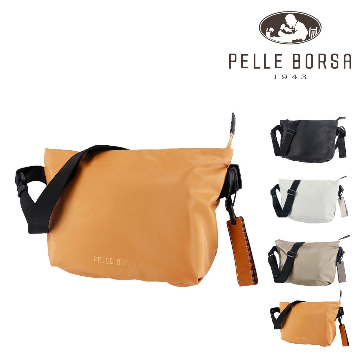 ペレボルサ PELLE BORSA チアーズ ラウンドショルダーバッグ 204672 4.テラコッタ 56xte レディース