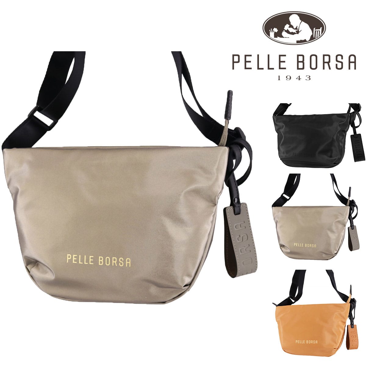 ペレボルサ PELLE BORSA チアーズ ショルダーバッグ 204686 2.トープ 46xta レディース