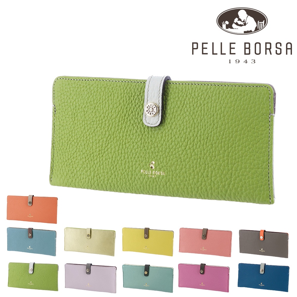 ペレボルサ PELLE BORSA レネットグッズ 長財布 204707 6.グリーン -50xgl レディース