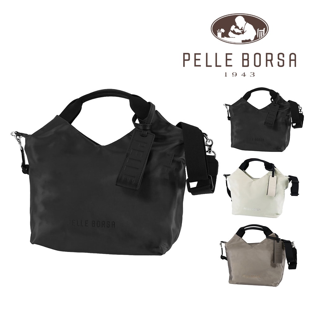 ペレボルサ バッグ トートバッグ ショルダーバッグ 斜めがけ PELLE BORSA チアーズ 2WAYハンドバッグ B5 205204 レディース 撥水 送料無料 誕生日プレゼント ギフト ラッピング無料 【正規代理店】 1.ブラック -bl