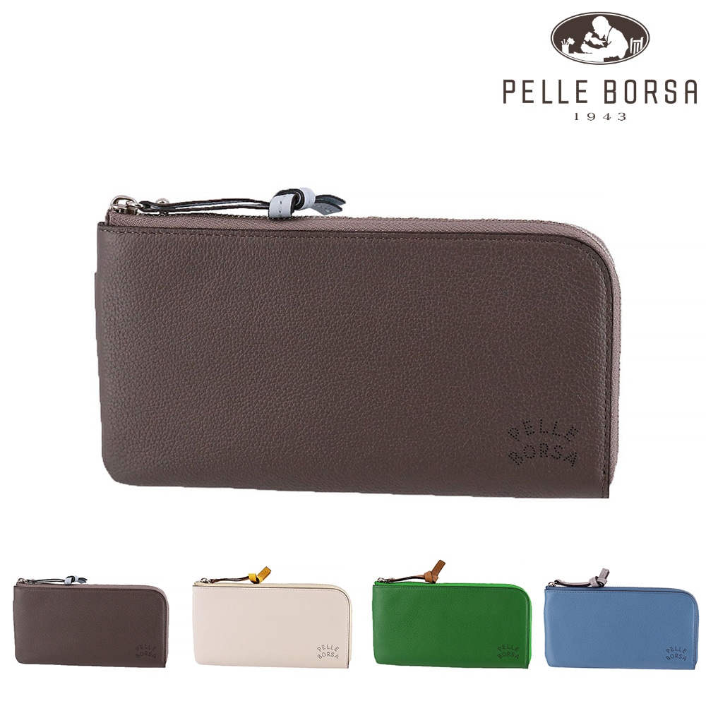 ペレボルサ PELLE BORSA ベリーグッズ L字ファスナー長財布 207204 1.グレー -11xgr レディース