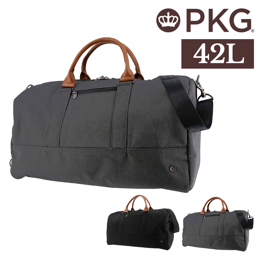 PKG ピーケージー バッグ ボストンバッグ ダッフルバッグ ショルダー 2ウェイ 撥水 PKG ビショップ2 42L B4 A4 メンズ レディース PC収納 ポイント10倍 送料無料 誕生日プレゼント ギフト ラッピング無料 正規代理店 2.グレー -grey