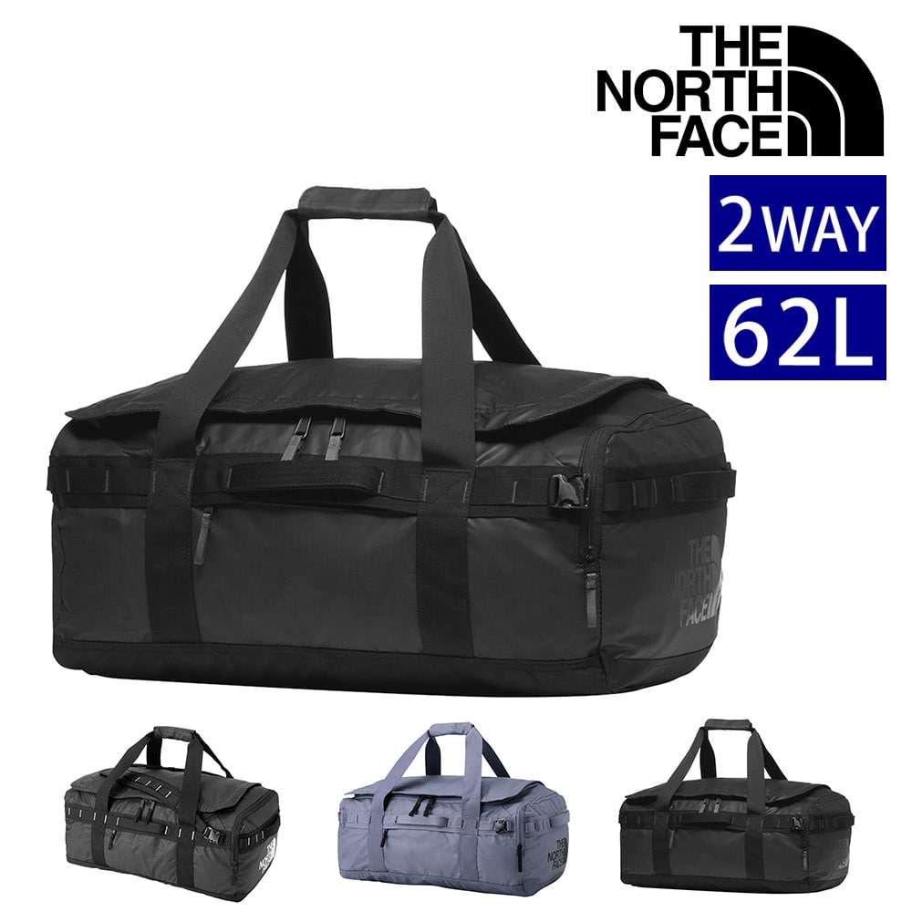 ノースフェイス バッグ ボストンバッグ リュック デイパック 2way THE NORTH FACE ベースキャンプ ボイジャーライト 62L NM82378 メンズ レディース 送料無料 大容量 軽量 防水 プレゼント ギフト ラッピング無料【正規代理店】 1.ブラックxアスファルトグレー -nm82378ka