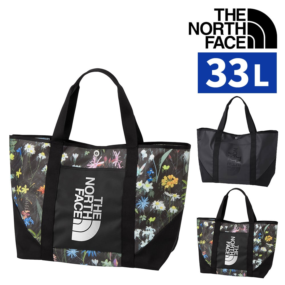 ノースフェイス バッグ トートバッグ 肩がけ トート THE NORTH FACE ベースキャンプ BCスタンダードトートプラス 33L B4 A4 NM82450 メンズ レディース 送料無料 誕生日プレゼント ギフト ラッピング無料【正規代理店】 2.KアルパインフローラルP -nm82450af