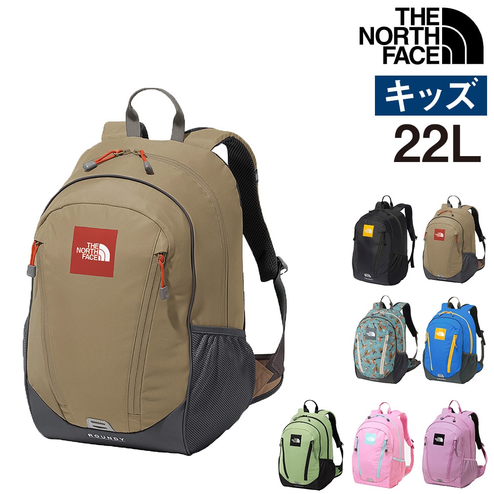 ノースフェイス バッグ キッズ リュックサック デイパック バックパック THE NORTH FACE キッズパックス ラウンディ 22L A4 B4 NMJ72358 男の子 女の子 キッズ 送料無料 誕生日プレゼント ギフト ラッピング無料【正規代理店】 3.クラシックカーキ -99xnmj72358ck