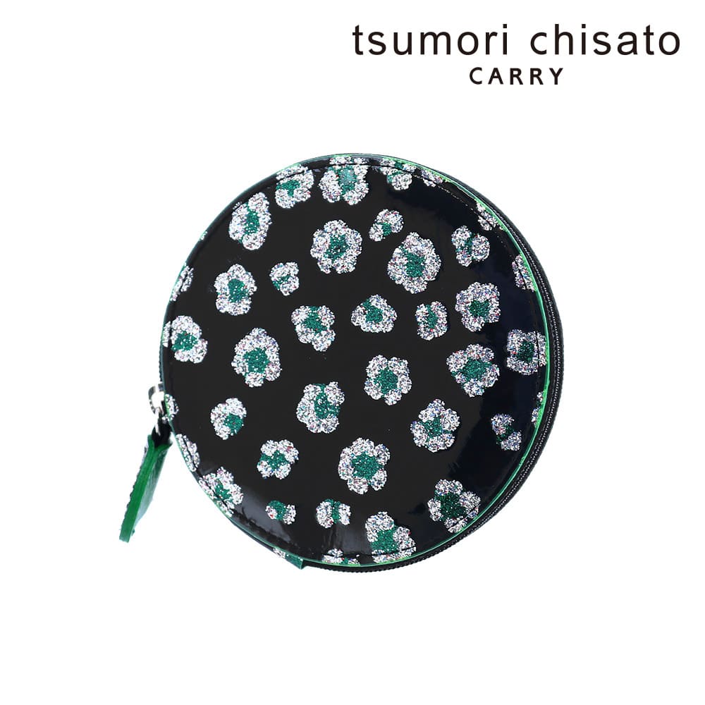 ツモリチサト tsumori chisato グリッターフラワー 小銭入れ コインケース 57855 ブラック -01 レディース