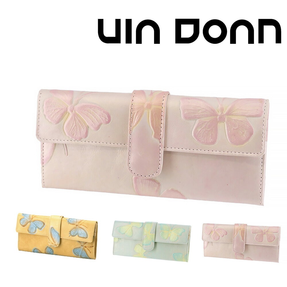 ドアン VIA DOAN ドルチェ かぶせ長財布 203 3.ピーチ -39x39 レディース