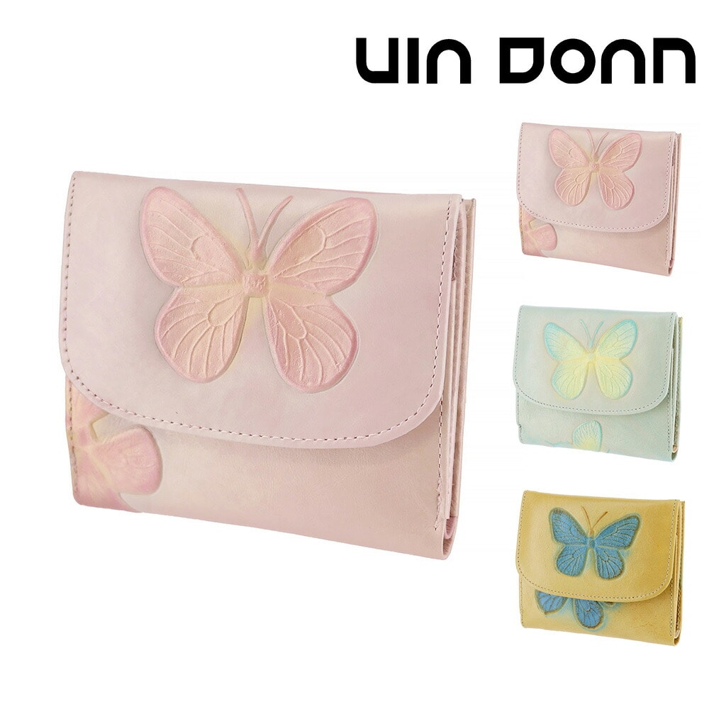 ドアン VIA DOAN ドルチェ 二つ折り財布 249 3.ピーチ -39x39 レディース