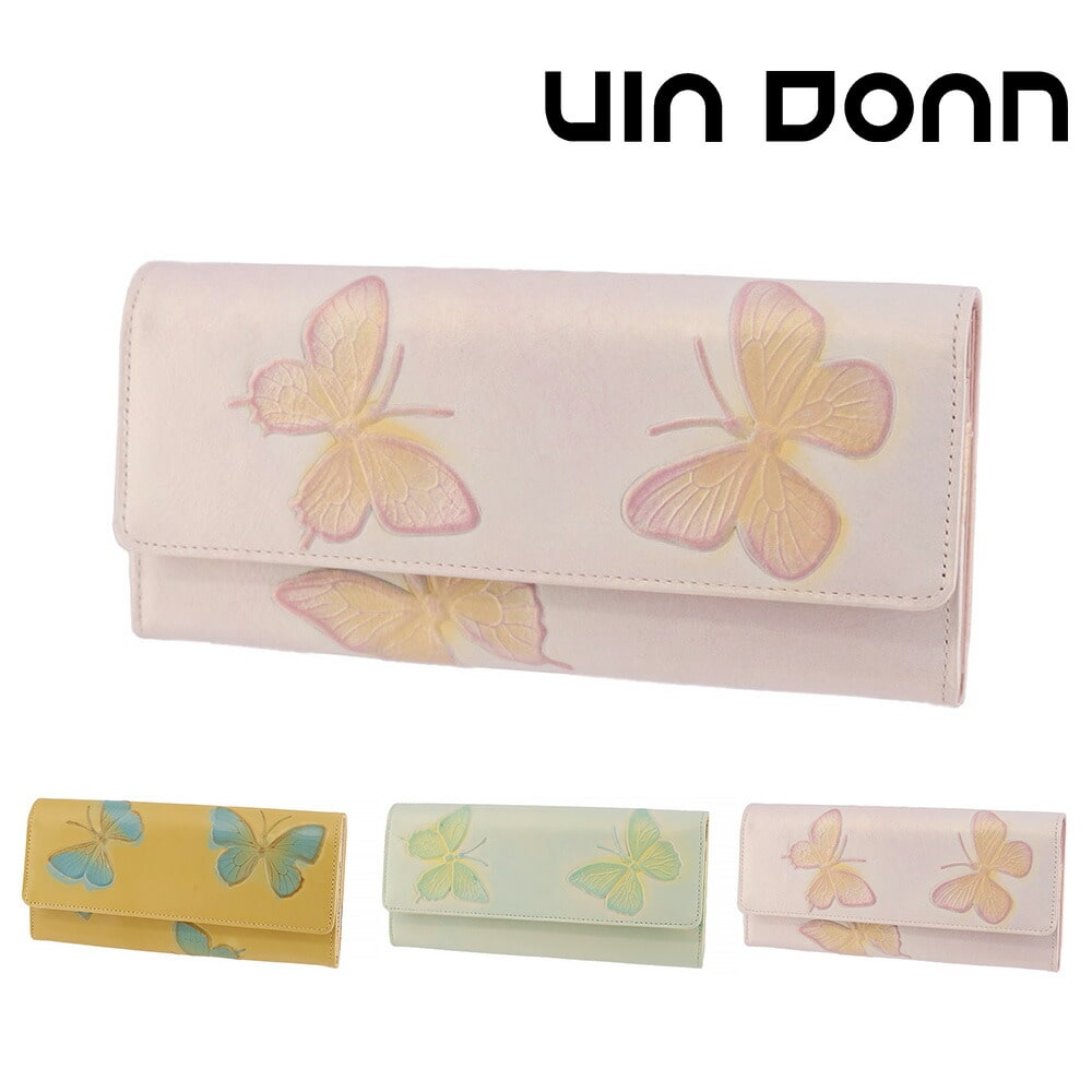 ドアン VIA DOAN ドルチェ かぶせ長財布 251 3.ピーチ -39x39 レディース