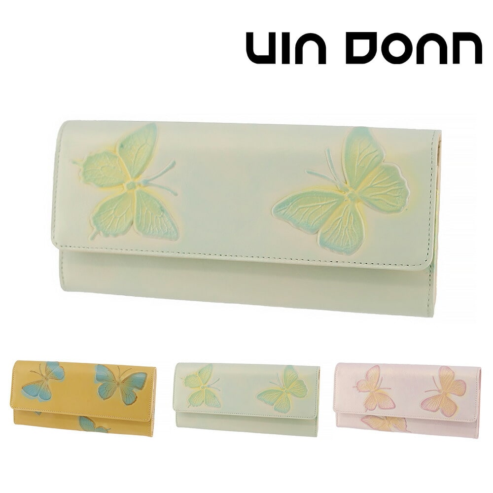 ドアン VIA DOAN ドルチェ かぶせ長財布 251 2.アクアイエロー -65x65 レディース