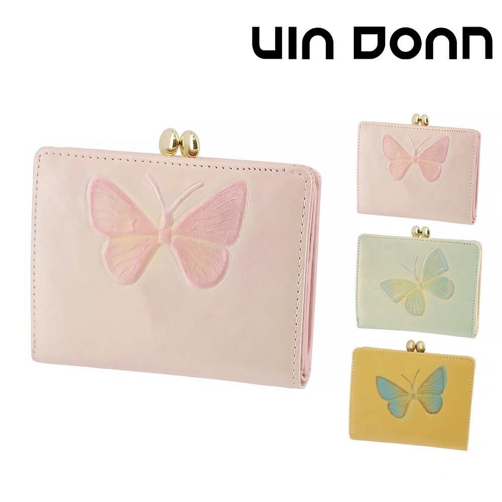 ドアン VIA DOAN ドルチェ がま口二つ折り財布 252 3.ピーチ -39x39 レディース