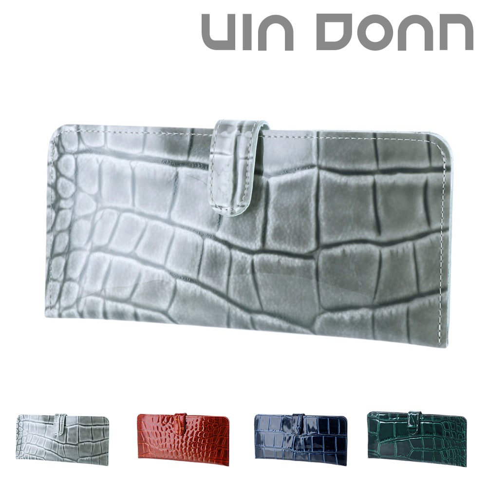 ヴィア ドアン VIA DOAN 長財布 LUXCROCO ラックスクロコ 337 1.グレー 11x11 レディース