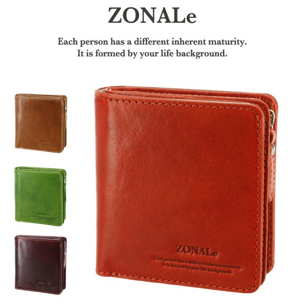 ゾナール ZONALe L字ファスナー二つ折財布 二つ折り財布 RENZINA レンジナ 31084 3.キャメル 45xcamel メンズ レディース