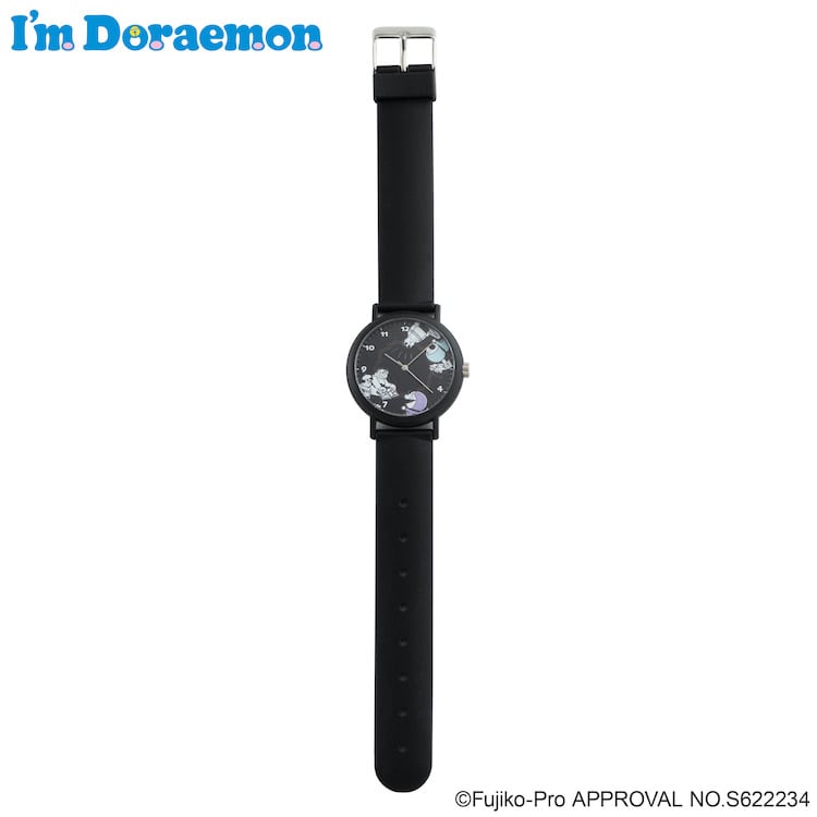 KAORU I'm Doraemon ドラえもん 初夏 ジャイアンモデル KAORU007DB 日本製腕時計 ジャイアン(ブラック)