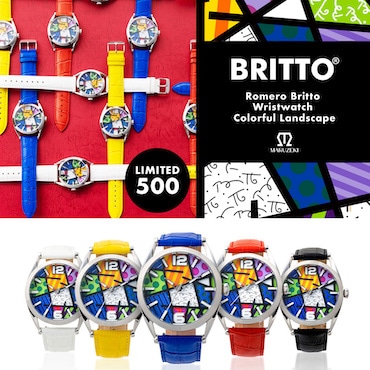 ロメロ ブリットリストウォッチ カラフル ランドスケープ-M(ミディアムサイズ)　国内正規品　日本製腕時計