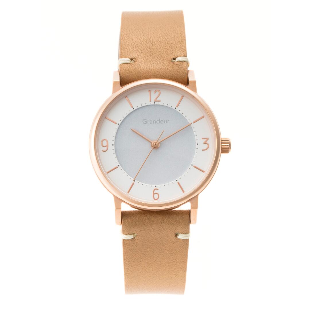 グランドール レディース ソーラーウォッチ ベージュ GSW005P1