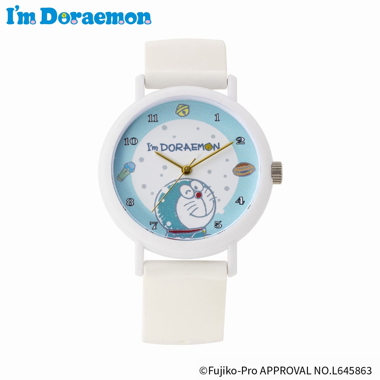KAORU I'm Doraemon ドラえもん 冬 ホワイトスノーモデル KAORU007W3　日本製腕時計