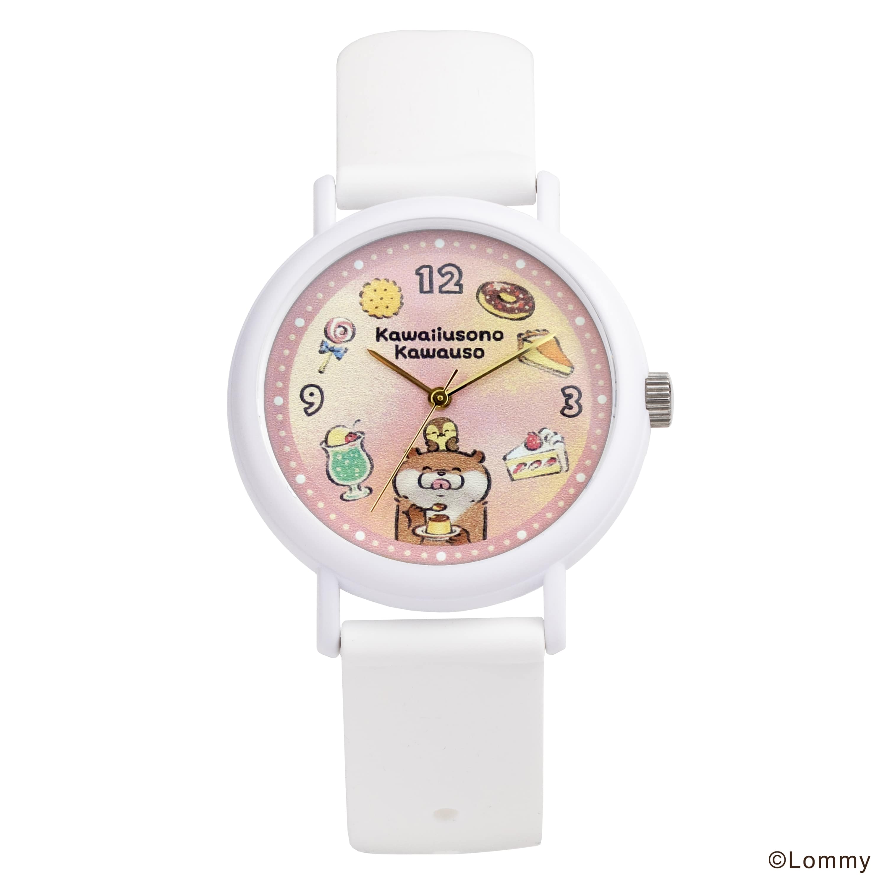 可愛い嘘のカワウソ × KAORU もぐもぐ selection -お菓子- KAORU012W1　日本製腕時計