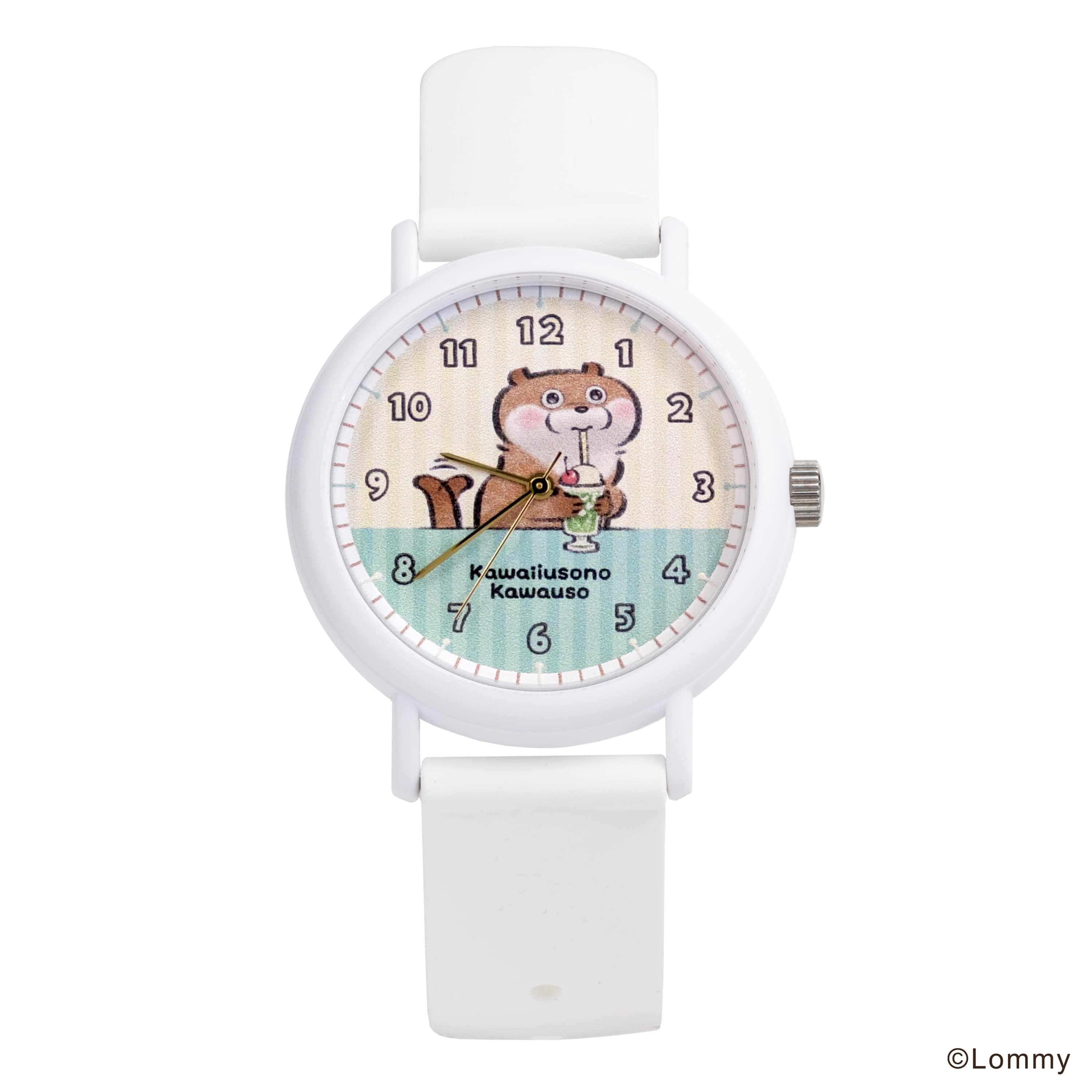 可愛い嘘のカワウソ × KAORU もぐもぐ selection -クリームソーダ- KAORU012W2　日本製腕時計