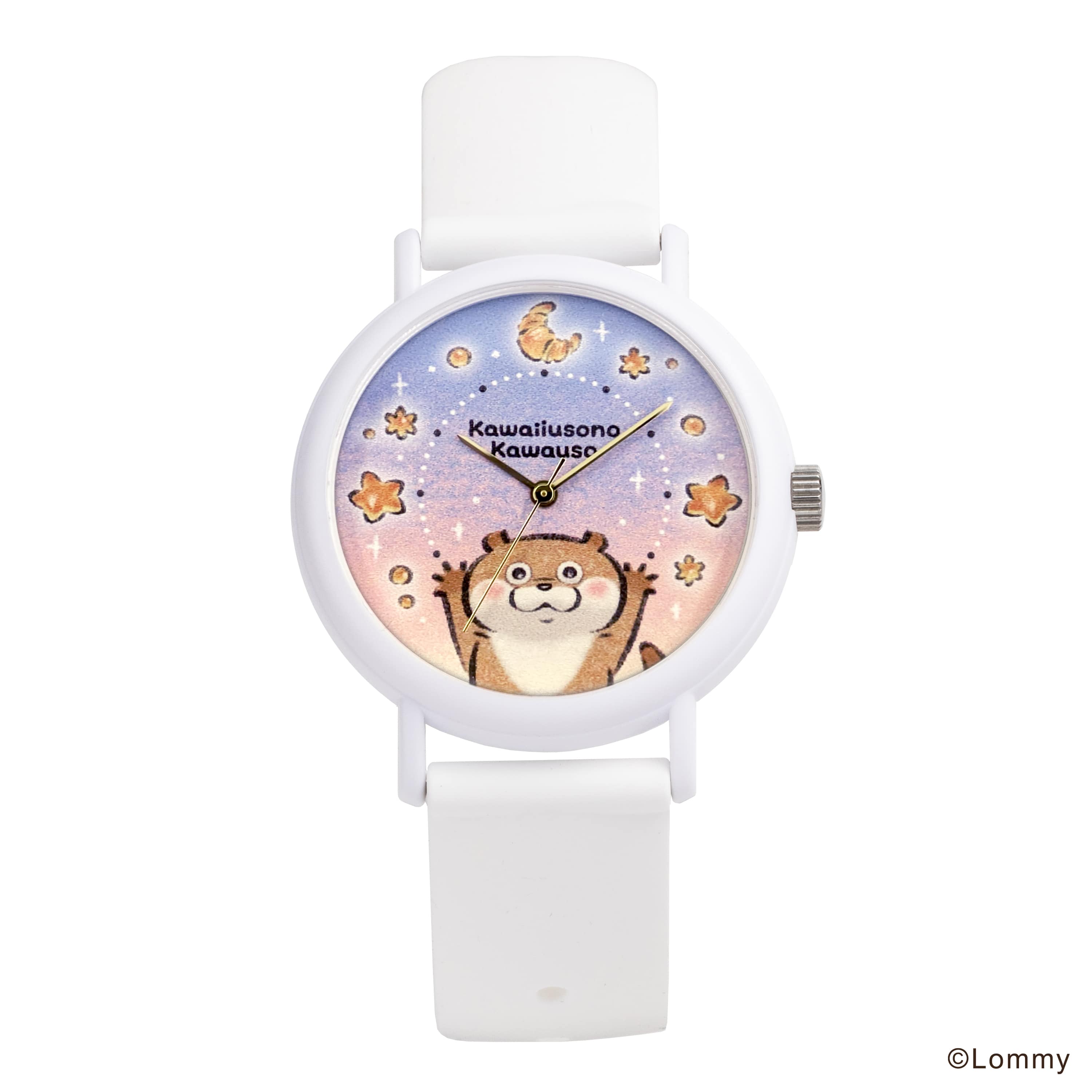 可愛い嘘のカワウソ × KAORU もぐもぐ selection -パン- KAORU012W3　日本製腕時計
