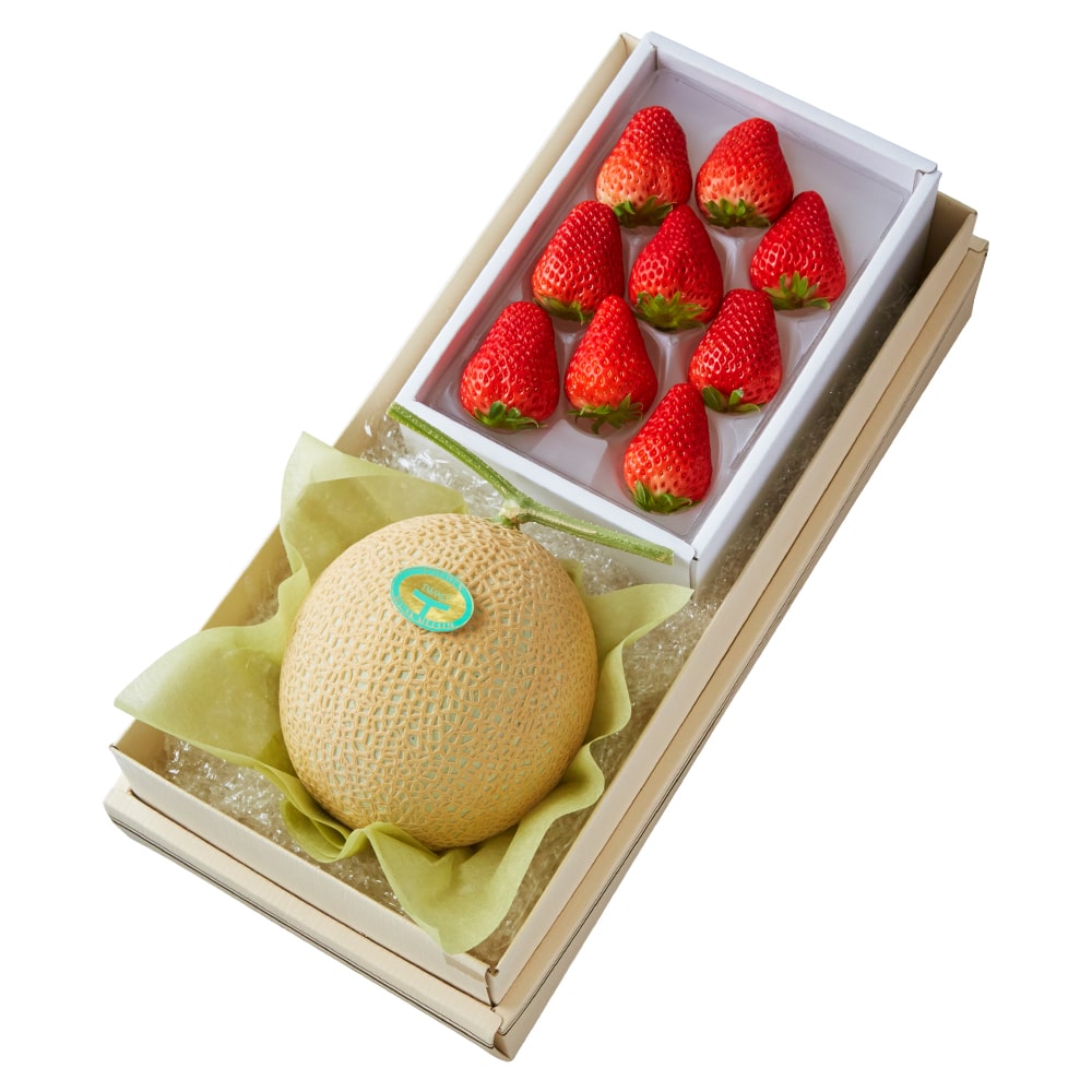 新宿高野 マスクメロン&紅ほっぺ苺9 #29100