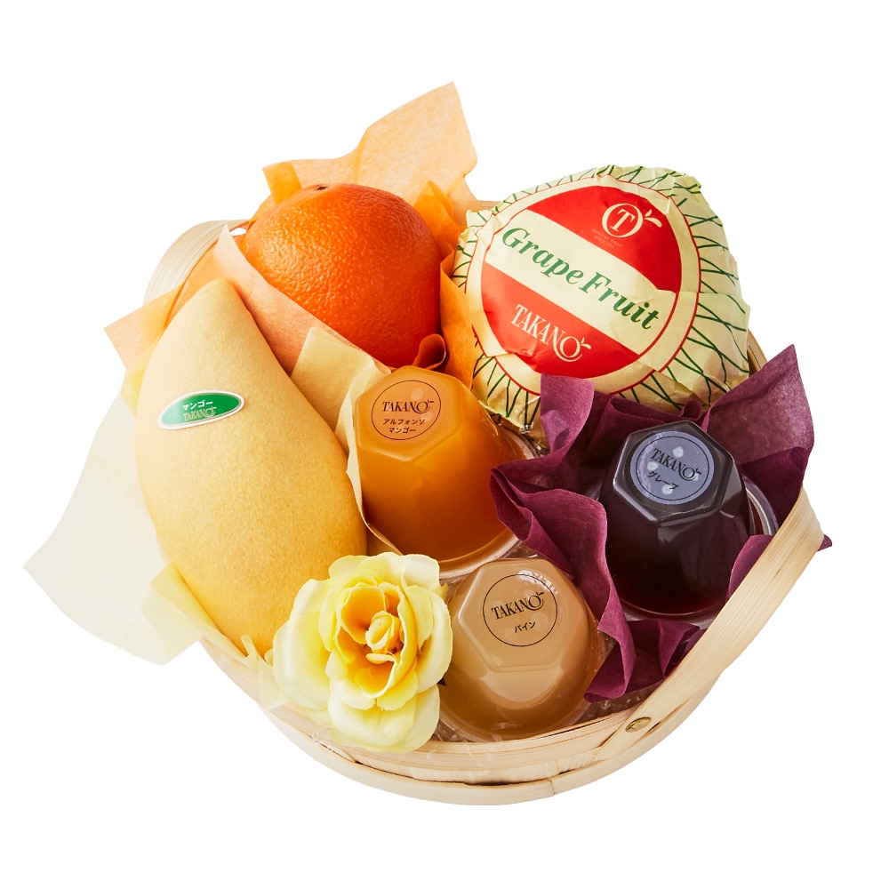新宿高野 父の日フルーツ＆ゼリーバスケットC #29100  | 高野 高野フルーツ 果物 フルーツ フルーツ詰め合わせ フルーツギフト 詰め合わせセット 母の日ギフト プレゼント フルーツセット フルーツバスケット ギフト 花以外 お取り寄せ 父の日 父の日ギフト 感謝