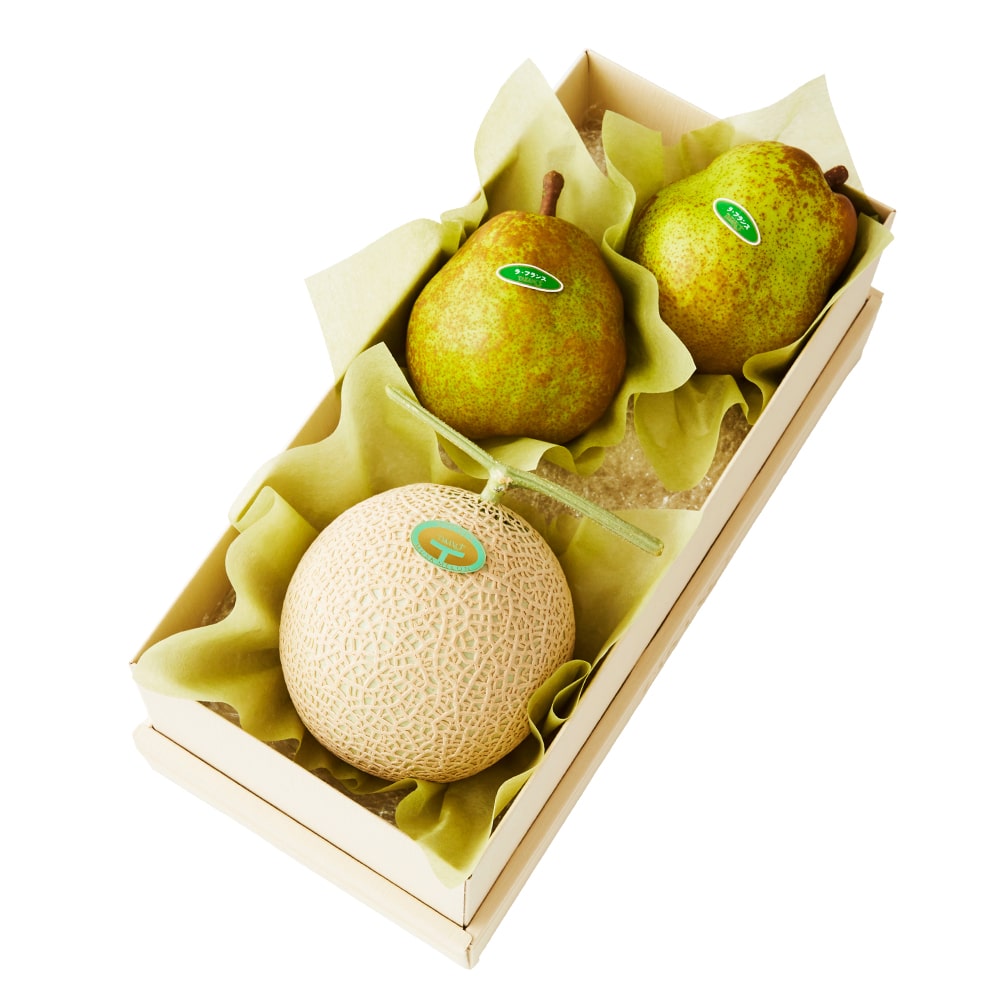 新宿高野  マスクメロン＆大玉ラ・フランスB #29100