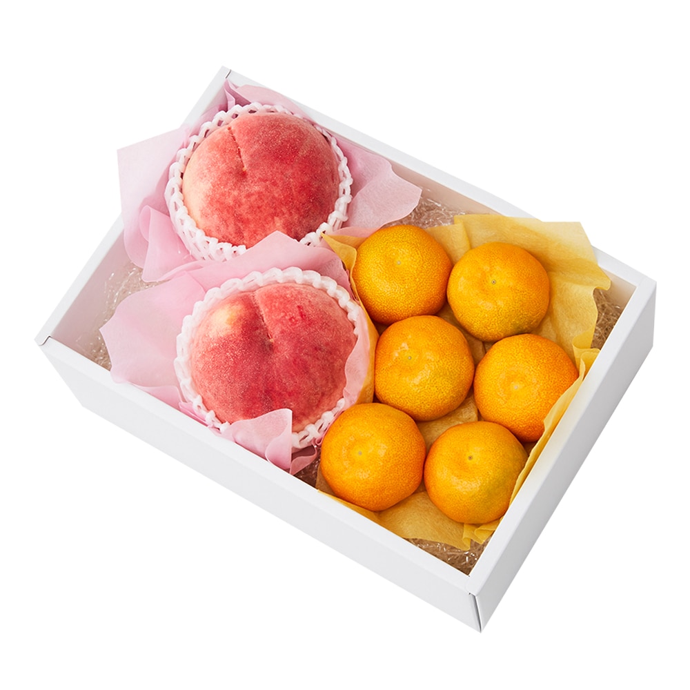 お中元 御中元 暑中見舞い ギフト 贈り物 フルーツ プレゼント 【公式】 新宿高野 大玉桃＆旬果B #29100