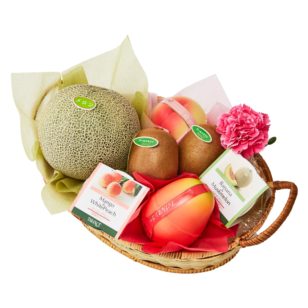 新宿高野 母の日メロン＆ゼリーバラエティーEH #29100 | 高野 高野フルーツ 果物 フルーツ フルーツ詰め合わせ フルーツギフト 詰め合わせセット 母の日ギフト プレゼント フルーツセット フルーツバスケット ギフト 花以外 お取り寄せ 父の日 父の日ギフト 感謝