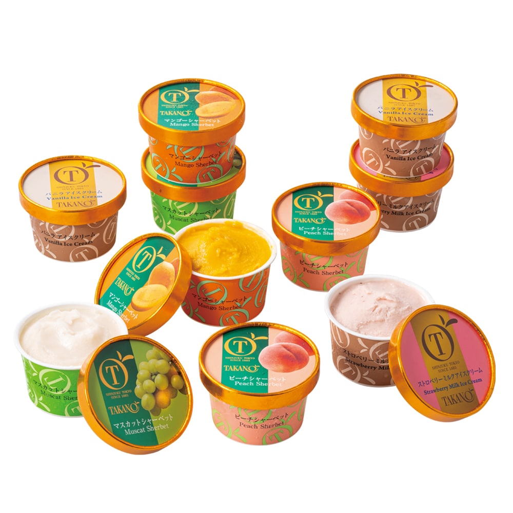 新宿高野 母の日 アイス＆シャーベット10入 #93576 | 高野 高野フルーツ 果物 フルーツ フルーツ詰め合わせ フルーツギフト 詰め合わせセット 母の日ギフト プレゼント フルーツセット フルーツバスケット ギフト 花以外 お取り寄せ 父の日 父の日ギフト 感謝