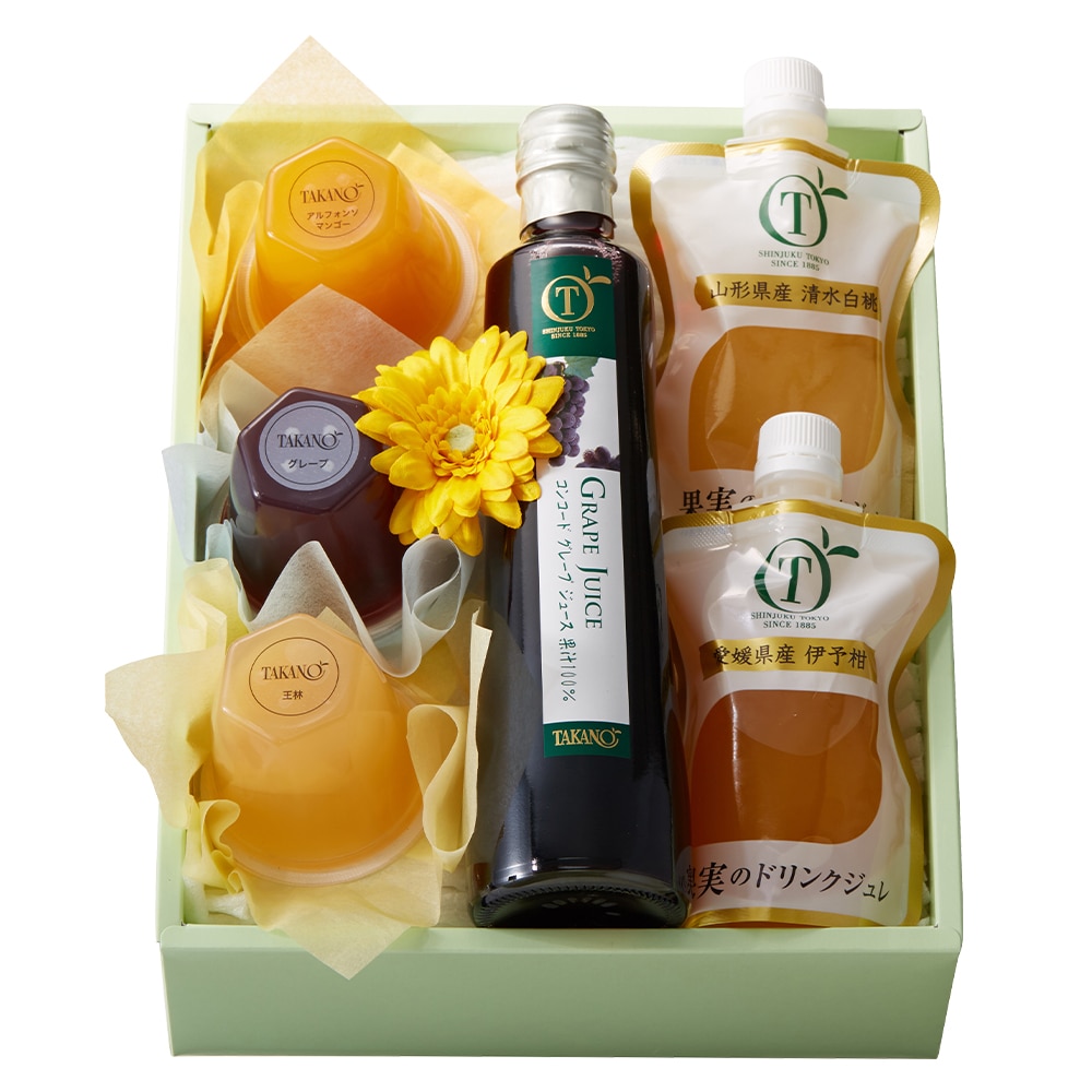 新宿高野 父の日 ジュース＆ゼリー #93286 | 高野 高野フルーツ 果物 フルーツ フルーツ詰め合わせ フルーツギフト 詰め合わせセット 母の日ギフト プレゼント フルーツセット フルーツバスケット ギフト 花以外 お取り寄せ 父の日 父の日ギフト 感謝