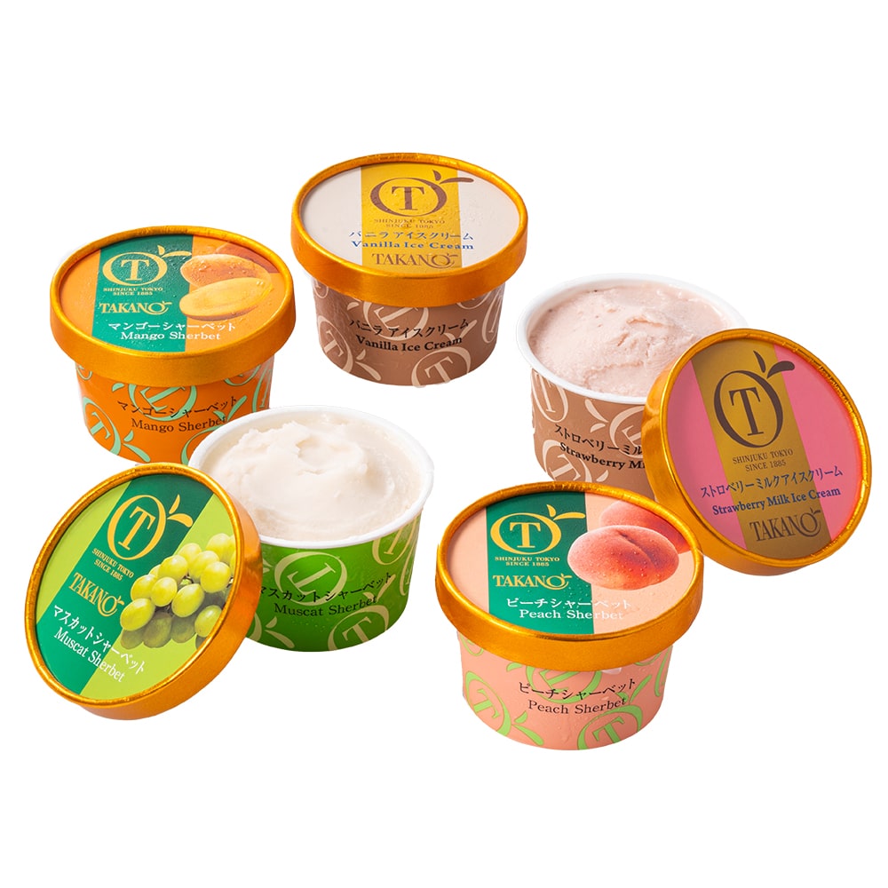 新宿高野 父の日 アイス＆シャーベット5入 #93279 | 高野 高野フルーツ 果物 フルーツ フルーツ詰め合わせ フルーツギフト 詰め合わせセット 母の日ギフト プレゼント フルーツセット フルーツバスケット ギフト 花以外 お取り寄せ 父の日 父の日ギフト 感謝