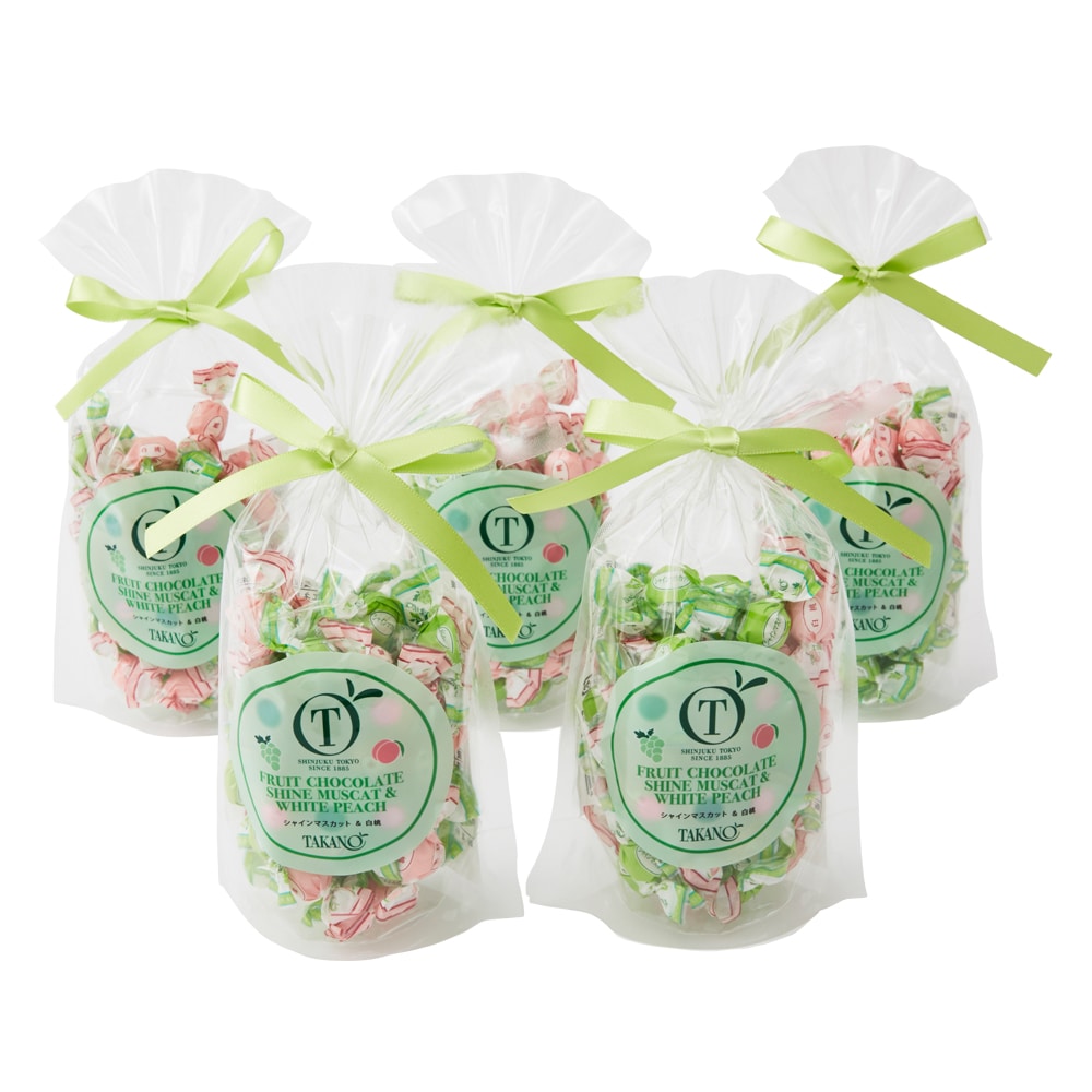 新宿高野 シェアシャインマスカット＆白桃チョコレート5入