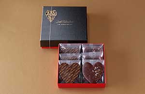 ＜3/15 お届けまで＞　ビスキュイショコラ　6枚入　(ホワイトデー ver.)【ジョエル・ロブション】