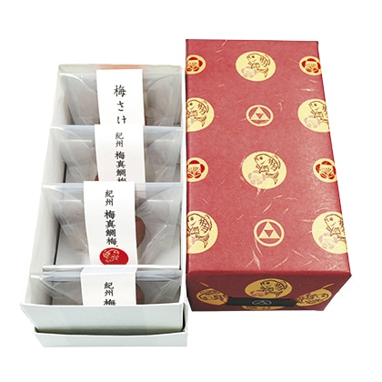 紀州梅真鯛梅 3種詰合せ 4個入 送料込み
