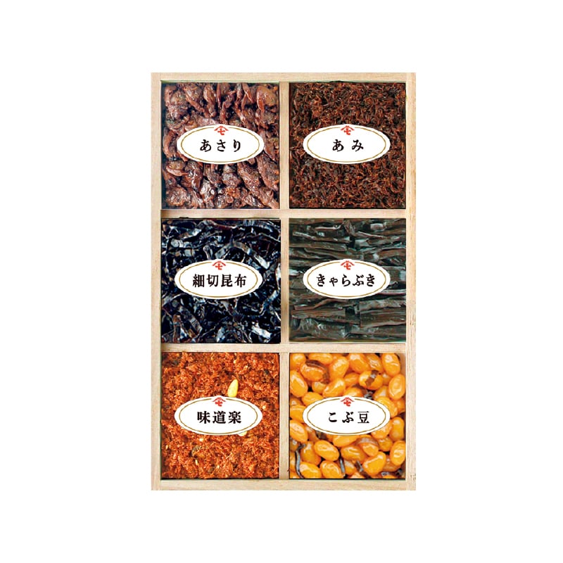 お歳暮 新橋玉木屋白佃煮 6種詰合せ 冬ギフト 送料込み