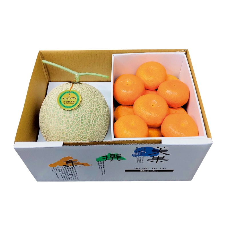 お歳暮 メロン&みかん 冬ギフト 送料込み