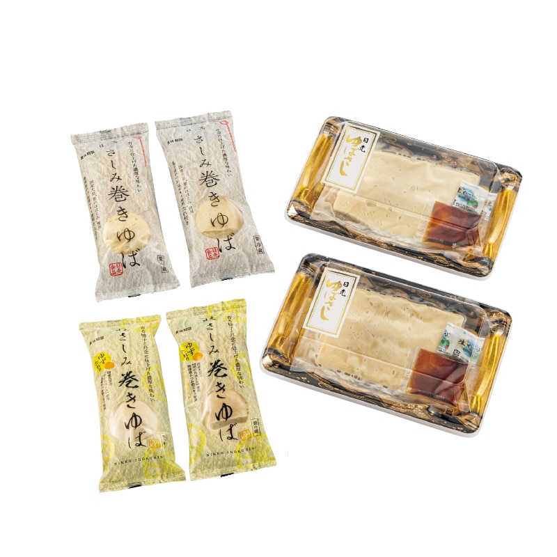 お歳暮 引上ゆばと2種類の味のさしみ巻き詰合せ 冬ギフト 送料込み