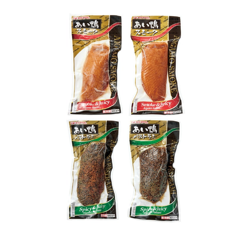 クリスマス <プリマハム>あい鴨スモーク・パストラミ2種4個セット 送料込み