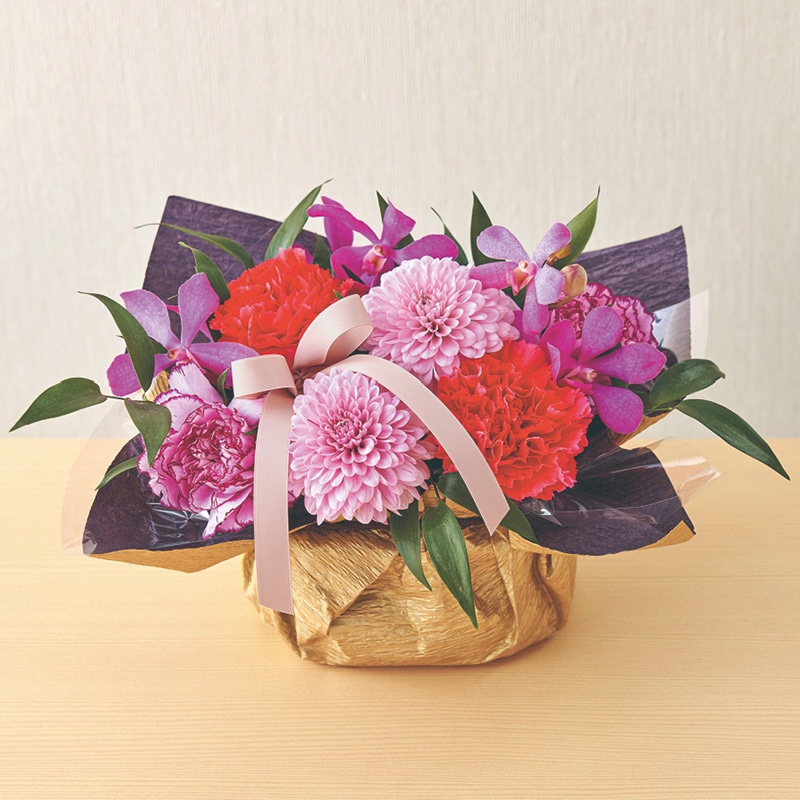 母の日 和風アレンジメント「優華」 送料込み