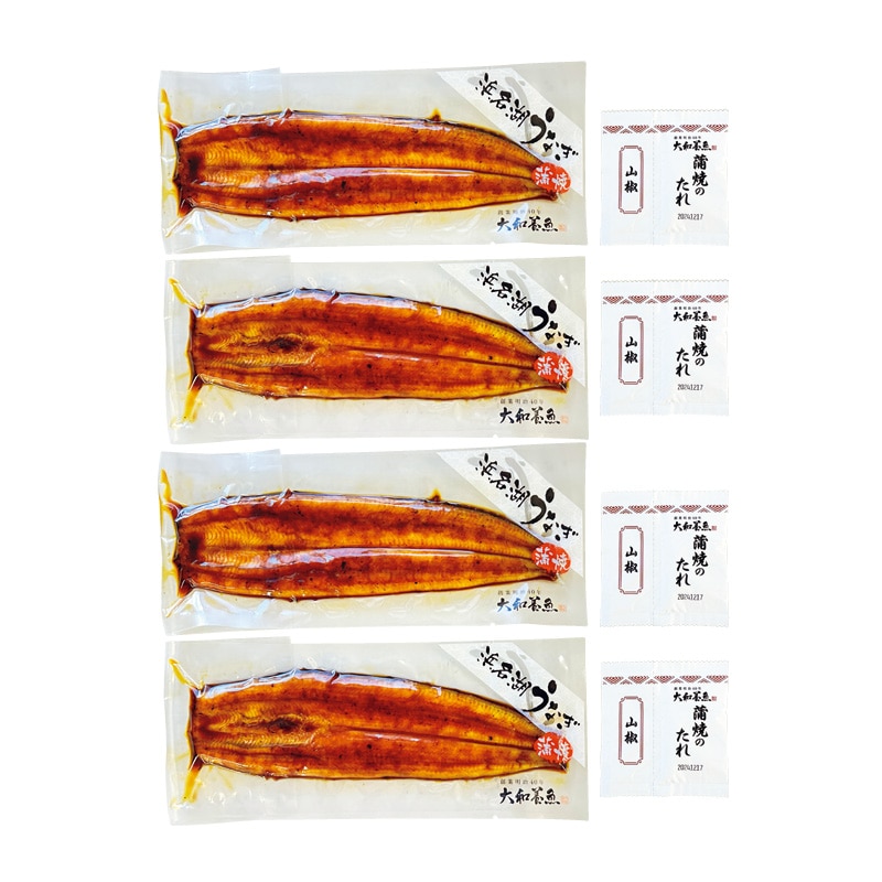 母の日 浜名湖うなぎ蒲焼 4本 送料込み