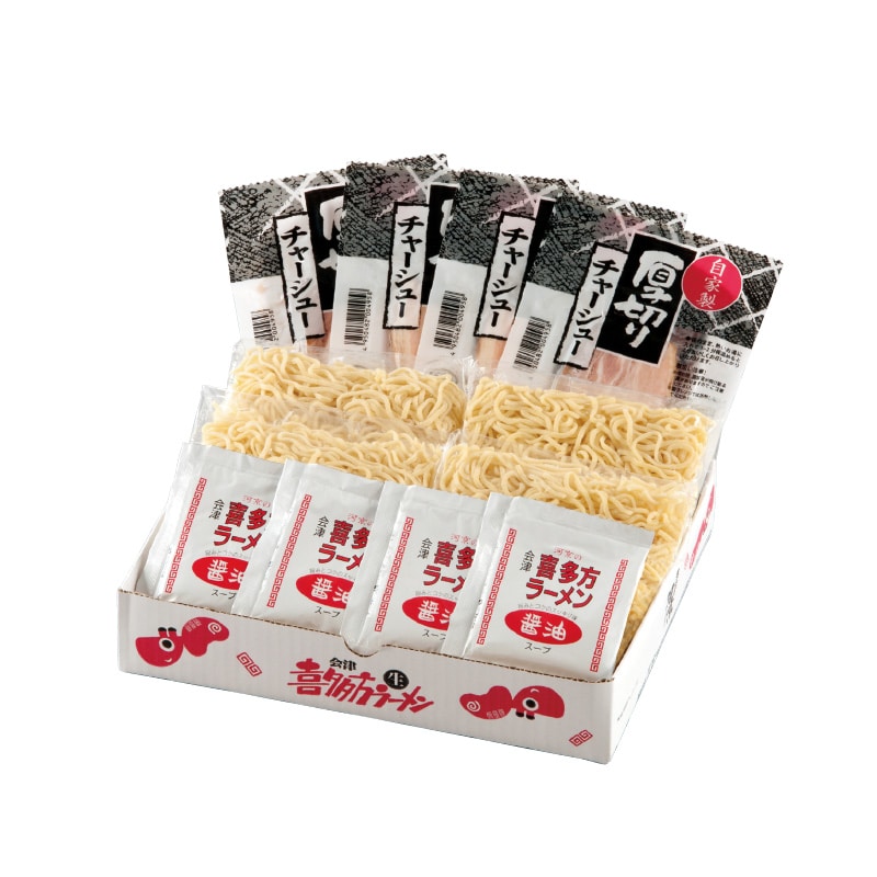 河京の喜多方ラーメン厚切りチャーシュー付 送料込み