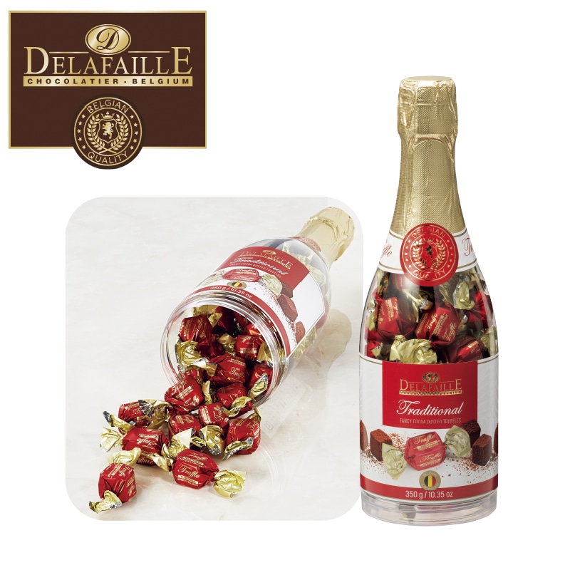 <デラファーレ>シャンパンボトルチョコレート 送料込み バレンタイン
