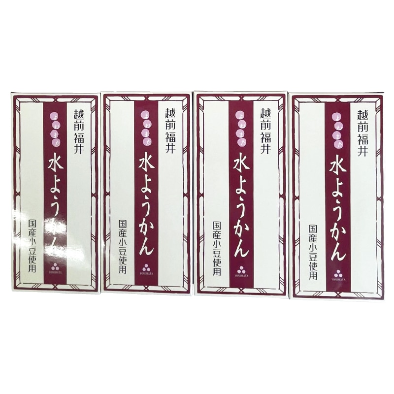 早割!お中元 越前福井の水ようかん4個 御中元 夏ギフト ギフト 贈答 送料込み