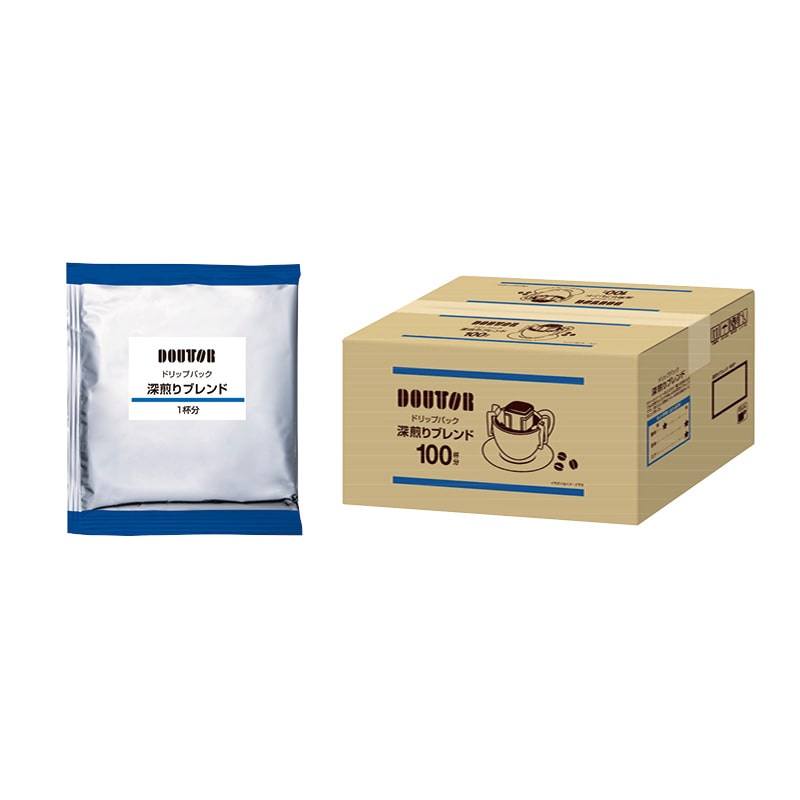 〈ドトール〉ドリップパック深煎りブレンド 100P 送料込み