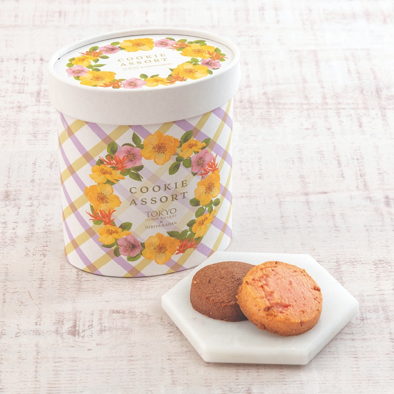 母の日 赤のカーネーション+東京フラワーブーケクッキーアソートセット 送料込み
