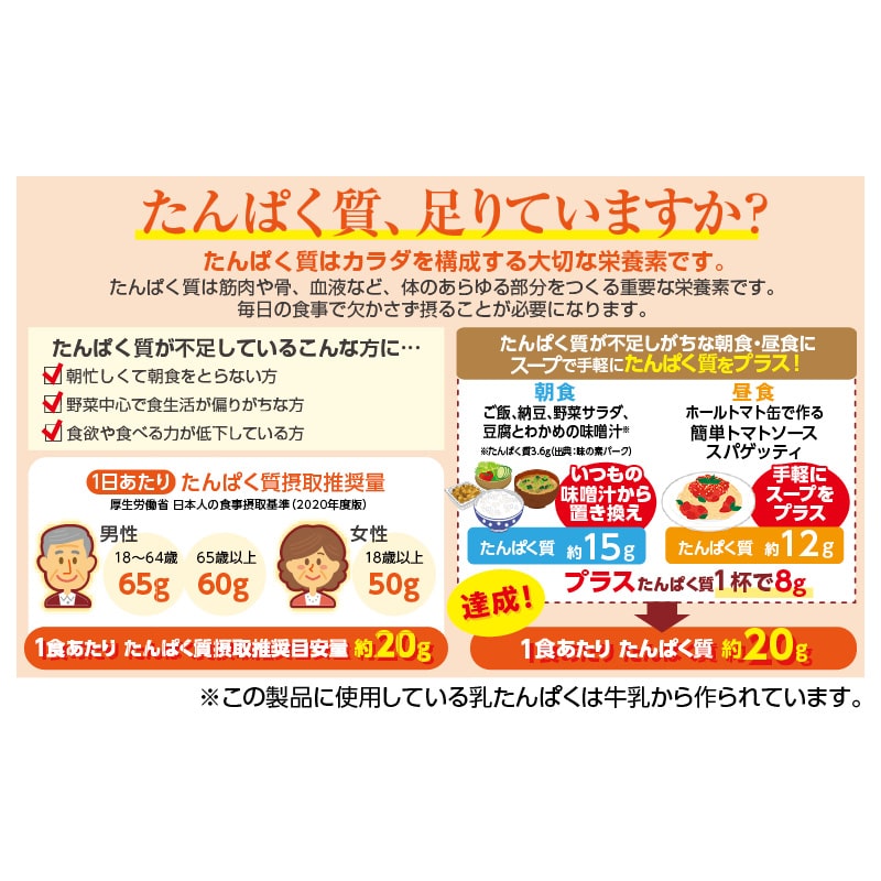 〈クノール〉たんぱく質がしっかり摂れるスープ 送料込み